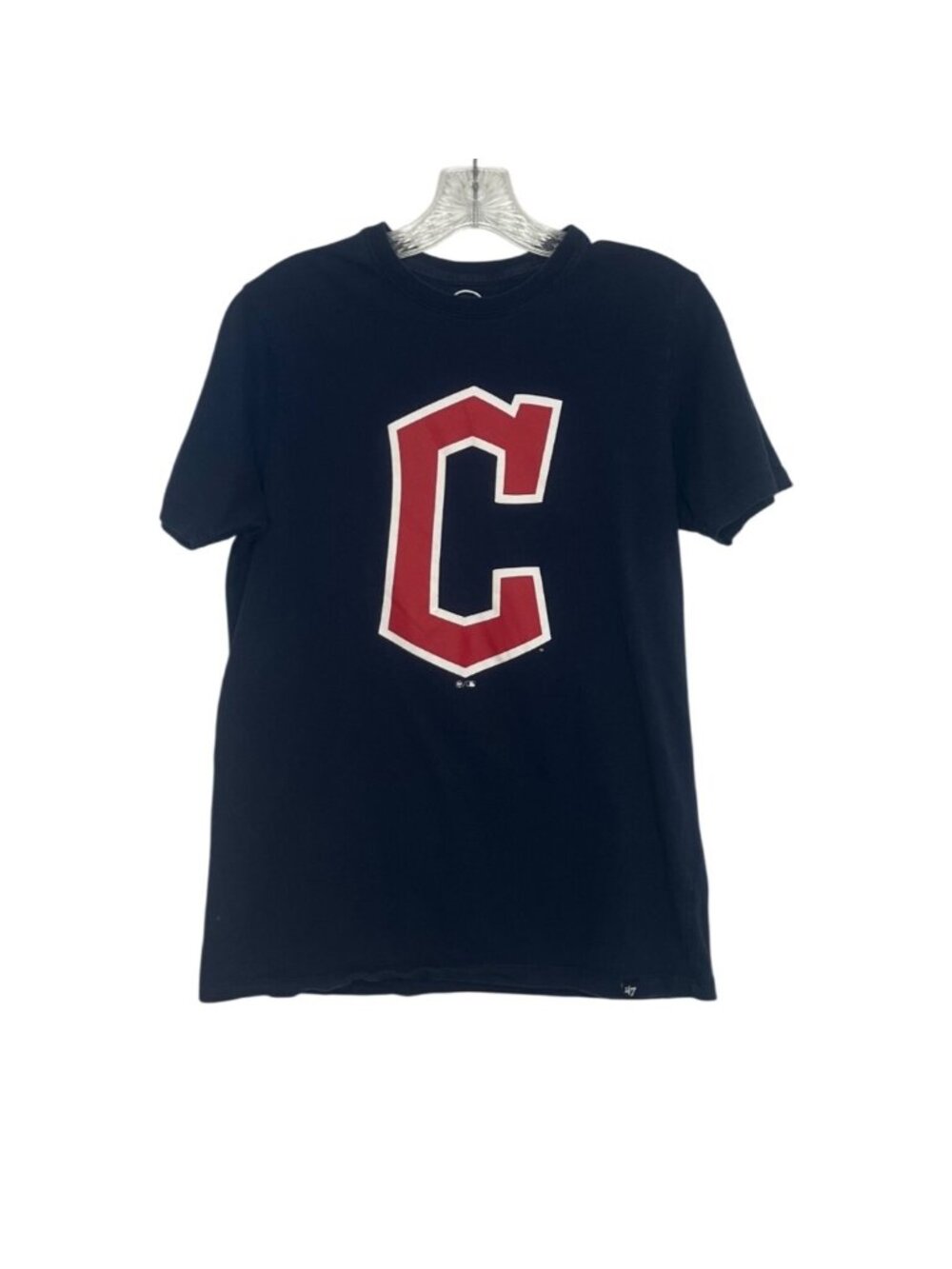 '47 Cleveland Guardians Tshirt Small Navy Blue Red C Logo‎ Fanwear